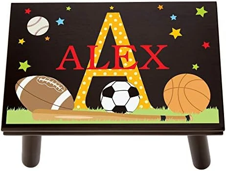 Let’s Make Memories Personalized My Own Name Step Stool - Children’s Step Stool - Sturdy Wood – Non-Toxic Paint, Sealer - Unicorn Design - White - 14’Wx9.25”Lx8.75”H - Ages 3+ 10 Let’s Make Memories Personalized My Own Name Step Stool - Children’s Step Stool - Sturdy Wood – Non-Toxic Paint, Sealer - Unicorn Design - White - 14’Wx9.25”Lx8.75”H - Ages 3+ - Image 10