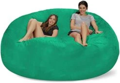 Chill Sack Bean Bag Chair: Giant 8' Memory Foam Furniture Bean Bag - Big Sofa With Soft Micro Fiber Cover - Olive 20 Chill Sack Bean Bag Chair: Giant 8' Memory Foam Furniture Bean Bag - Big Sofa With Soft Micro Fiber Cover - Olive -Safavieh Furniture 41X61yDSahL. AC