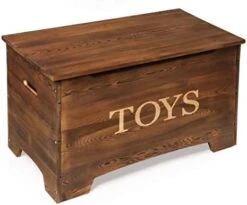 Badger Basket Farmhouse Solid Wood Rustic Toy Box With Reversible Panel - White -Safavieh Furniture 41XYs4rqolL. AC