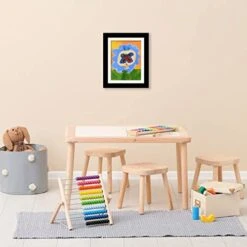 ROFISH Artwork Frame Childs Picture Storage Frame Kids Art Display For Wall Document Projects Storage Case Gifts For Children, Friends (Color : Gold) -Safavieh Furniture 41Xc83l9GuL