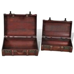 Wooden Treasure Chest Storage Trunk, 2 Pack Small + Large Decorative Chest With Lockable Latch And Leather Grip For Kids Gift Home Livingroom Bedroom Cafe Bar Hotel Decor 9 Wooden Treasure Chest Storage Trunk, 2 Pack Small + Large Decorative Chest With Lockable Latch And Leather Grip For Kids Gift Home Livingroom Bedroom Cafe Bar Hotel Decor -Safavieh Furniture 41XqPVBA0NL