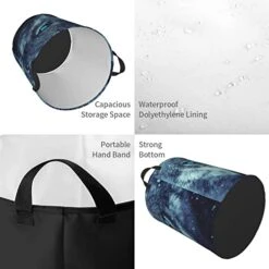 Large Laundry Hamper Collapsible Laundry Baskets Fantasy Wolf Picture Dirty Clothes Hamper Waterproof Lightweight Storage Bin For Toy Organizer Nursery -Safavieh Furniture 41Y41mIpu9L