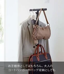 Yamazaki Industries 3495 School Bag Stand, Black, Approx. W 11.0 X D 11.0 X H 39.4 Inches (28 X 28 X 100 Cm), Smart School Bag, Storage, School Supplies Together -Safavieh Furniture 41YHjbwAw1L