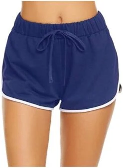 MatureGirl Casual Elastic Waist Yoga Women High Pants Bandage Waist Short Women Pants Yoga Pants Sexy Yoga Pants For Butt (Blue, XL) -Safavieh Furniture 41YhyB0wlVL. AC 1