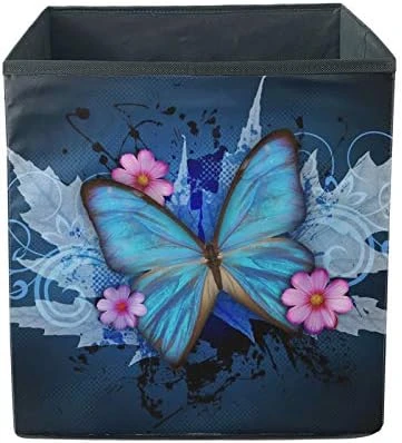 AFPANQZ Floral Chihuahua Large Sized Storage Baskets Collapsible Convenient Home Organizer Containers For Clothes Kids Toys Baby Clothing Nersury Hamper 13x13x13 Save Place Basket 12 AFPANQZ Floral Chihuahua Large Sized Storage Baskets Collapsible Convenient Home Organizer Containers For Clothes Kids Toys Baby Clothing Nersury Hamper 13x13x13 Save Place Basket - Image 12