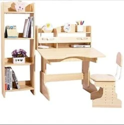 QQXX Adjustable Student Desk And Chair Set -Ergonomic Multi- Study Writing Table With Tilted Desktop School Desk & Book Holder - Double-Layer Bookshelf For Boys Girls Student Desk Home Workstation 15 QQXX Adjustable Student Desk And Chair Set -Ergonomic Multi- Study Writing Table With Tilted Desktop School Desk & Book Holder - Double-Layer Bookshelf For Boys Girls Student Desk Home Workstation -Safavieh Furniture 41ZAi9RCsL. AC