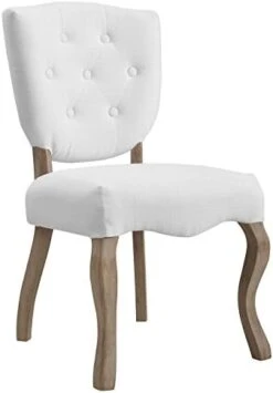 Modway Array French Vintage Tufted Upholstered Fabric Four Dining Chairs In Beige -Safavieh Furniture 41ZRRmJ0I8L. AC
