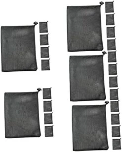 Toddmomy 10 Pcs Storage Bag Organizer Golf Ball Bag Hand Bag Storage Organizer Mesh Storage Bag Sports Net Bag -Safavieh Furniture 41ZZxgtZESL. AC