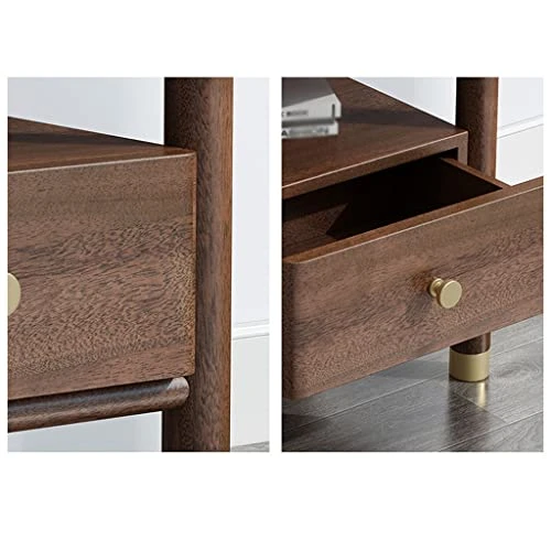 BDDIE Nightstand Bedside Table Home Living Room Bedroom New Chinese Style Small Side Cabinet Bedside Table Storage Cabinet Drawer Storage Cabinet End Table For Bedroom, Living Room, College Dorm 2 BDDIE Nightstand Bedside Table Home Living Room Bedroom New Chinese Style Small Side Cabinet Bedside Table Storage Cabinet Drawer Storage Cabinet End Table For Bedroom, Living Room, College Dorm - Image 2