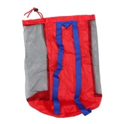 SAFIGLE Beach Tote Bag 2pcs Mesh Storage Bags Mesh Bag Swimming Gear Storage Bag Toy Tool Tote Bag Digging The Hourglass Backpack Red Child Quick Dry Kids Toys