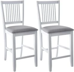 Duhome Wooden Dining Chairs Set Of 2, Farmhouse Kitchen Chairs With Backrest Dining Room Chairs Upholstered Seat Side Chairs For Living Room, White -Safavieh Furniture 41ZwT7skWDL. AC
