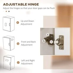 HOMCOM Kitchen Buffet With Hutch, Freestanding Pantry Cabinet With 6 Soft Closing Doors, 2 Drawers And 3-Level Adjustable Shelves, Storage Cabinet For Living Room, Dining Room, White -Safavieh Furniture 41aJkG5gFaL