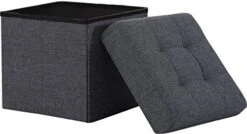 Ornavo Home Foldable Tufted Linen Storage Ottoman Square Cube Foot Rest Stool/Seat - 15" X 15" X 15" (Beige) 18 Ornavo Home Foldable Tufted Linen Storage Ottoman Square Cube Foot Rest Stool/Seat - 15" X 15" X 15" (Beige) -Safavieh Furniture 41aLyyEKuL. AC