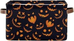 White Pumpkins Autumn Leaves Toy Basket Canvas Collapsible Box Chest Organizer For Edroom Closet Kid's Toys Laundry 2 Pieces -Safavieh Furniture 41akKBlXl L. AC