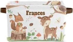 Pink Striped Dancer Girls Personalized Large Storage Box For Toy,Bathroom,Nursery,Home Kitchen Shelves,Custom Closet Decorative Storage Bins 1 Pack -Safavieh Furniture 41ayRRLCHBL. AC