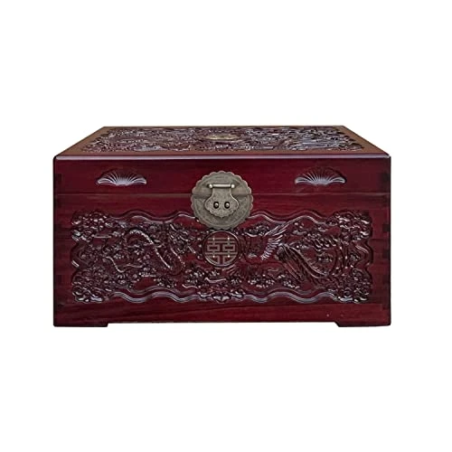 Small Oriental Burgundy Phoenix Dragon Carving Camphor Trunk Table Acs7531 1 Small Oriental Burgundy Phoenix Dragon Carving Camphor Trunk Table Acs7531