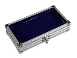 Collectors Aluminium Case For Pins, Medals, Buttons And Badges. Official SAFE Product.193 X 115 X 40 Mm