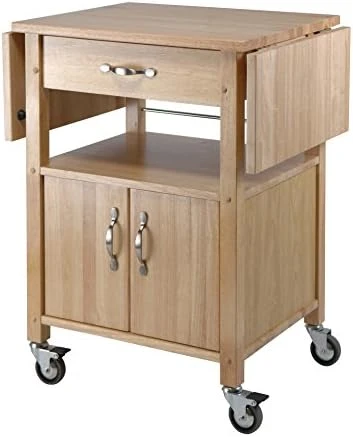 Winsome Wood Drop-Leaf Kitchen Cart 5 Winsome Wood Drop-Leaf Kitchen Cart - Image 5