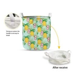 UZZUHI Kawaii Cartoon Cactus Laundry Hamper Heavy Duty Big Kids Hamper Foldable With Handles Partable Modern Storage Basket Sturdy For Baby Nursery Dorms -Safavieh Furniture 41bIvSzsdRL