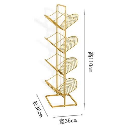 AARTEX Cabinet Shelf, Iron Folding Bookshelf Living Room Study Storage Rack Office Newspaper Magazine Storage Rack 3 AARTEX Cabinet Shelf, Iron Folding Bookshelf Living Room Study Storage Rack Office Newspaper Magazine Storage Rack - Image 3