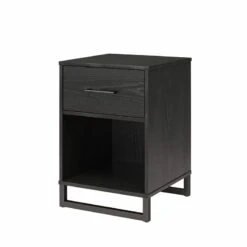 Ameriwood Home Monterey Nightstand In Black Oak