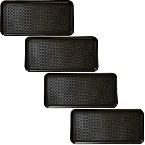 Stalwart 75-ST6012 All Weather Boot Tray-Water Resistant Plastic Utility Shoe Mat For Indoor And Outdoor Use In All Seasons (Black), Large 9 Stalwart 75-ST6012 All Weather Boot Tray-Water Resistant Plastic Utility Shoe Mat For Indoor And Outdoor Use In All Seasons (Black), Large - Image 9