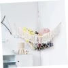 INOOMP Yoga Ball Stand Children Toys Stuffed Animals Net Craft Toys Stuffed Animals For Kids Hammock Stuffed Toy Organizer Stuffed Animals Organizer Net Household Toy Basket White