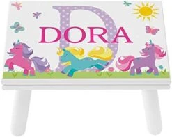Let’s Make Memories Personalized My Own Name Step Stool - Children’s Step Stool - Sturdy Wood – Non-Toxic Paint, Sealer - Unicorn Design - White - 14’Wx9.25”Lx8.75”H - Ages 3+ 22 Let’s Make Memories Personalized My Own Name Step Stool - Children’s Step Stool - Sturdy Wood – Non-Toxic Paint, Sealer - Unicorn Design - White - 14’Wx9.25”Lx8.75”H - Ages 3+ -Safavieh Furniture 41cTaZw4zhL. AC