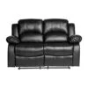 Lexicon Baluze Double Reclining Loveseat, Black