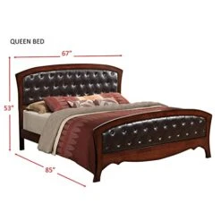 Jansen Queen Panel 6PC Bedroom Set Queen/6 Piece -Safavieh Furniture 41ctSAkivAL