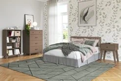 Child Craft SOHO Mid-Century Modern Nightstand, 1 Drawer Bedside Table For Bedroom, Baby Nursery, Or Kid’s Room (Dusty Heather) -Safavieh Furniture 41cuvo3M2CL