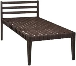 Ball & Cast Entryway Storage Bench Wood Frame Shoe Bench With Faux Leather Woven Shelf, 48 Inch Natural 11 Ball & Cast Entryway Storage Bench Wood Frame Shoe Bench With Faux Leather Woven Shelf, 48 Inch Natural -Safavieh Furniture 41cx1HPgApL. AC