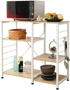 Soges Multi-Layers Kitchen Baker's Rack Utility Microwave Oven Stand Storage Cart Workstation Shelf Coffee Cart, Black 171-BK 13 Soges Multi-Layers Kitchen Baker's Rack Utility Microwave Oven Stand Storage Cart Workstation Shelf Coffee Cart, Black 171-BK -Safavieh Furniture 41dA8ZvQmlS. AC