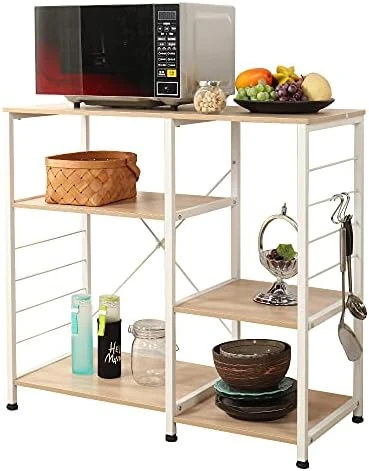 Soges Multi-Layers Kitchen Baker's Rack Utility Microwave Oven Stand Storage Cart Workstation Shelf Coffee Cart, Black 171-BK 7 Soges Multi-Layers Kitchen Baker's Rack Utility Microwave Oven Stand Storage Cart Workstation Shelf Coffee Cart, Black 171-BK - Image 7