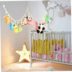 TOYANDONA 1 Set Toy Storage Rack Rayan Toys For Kids Gutama Plushy Para Niños Toy Storage Display Organizer Plush Toy Chain Stuffed Animals Storage Chain Plastic White Hat Hook -Safavieh Furniture 41dAW7aDmzL
