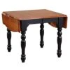 Sunset Trading Black Cherry Selections Dining Table, Distressed Antique Rub Through