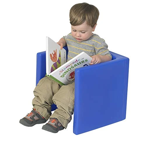 Children's Factory-CF910-009 Cube Chair For Kids, Flexible Seating Classroom Furniture For Daycare/Playroom/Homeschool, Indoor/Outdoor Toddler Chair, Blue, Set Of 1 4 Children's Factory-CF910-009 Cube Chair For Kids, Flexible Seating Classroom Furniture For Daycare/Playroom/Homeschool, Indoor/Outdoor Toddler Chair, Blue, Set Of 1 - Image 4