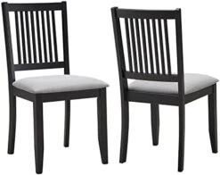 Duhome Wooden Dining Chairs Set Of 2, Farmhouse Kitchen Chairs With Backrest Dining Room Chairs Upholstered Seat Side Chairs For Living Room, White -Safavieh Furniture 41drQysm8PL. AC