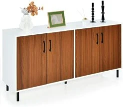 Giantex 4-Door Large Buffet Sideboard, Kitchen Storage Cabinet, Wooden Buffet Server Cupboard, 5-Leg Structure, Accent Cabinet, Ideal For Living Room 13 Giantex 4-Door Large Buffet Sideboard, Kitchen Storage Cabinet, Wooden Buffet Server Cupboard, 5-Leg Structure, Accent Cabinet, Ideal For Living Room -Safavieh Furniture 41dtaqL5B3L. AC