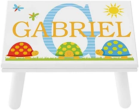 Let’s Make Memories Personalized My Own Name Step Stool - Children’s Step Stool - Sturdy Wood – Non-Toxic Paint, Sealer - Unicorn Design - White - 14’Wx9.25”Lx8.75”H - Ages 3+ 12 Let’s Make Memories Personalized My Own Name Step Stool - Children’s Step Stool - Sturdy Wood – Non-Toxic Paint, Sealer - Unicorn Design - White - 14’Wx9.25”Lx8.75”H - Ages 3+ - Image 12