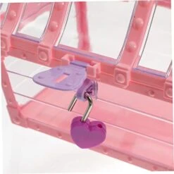 4pcs Treasure Chest Clothing Treasure Chest Props Treasure Chest Crystal Treasure Chest Toy Child Apparel Pink Plastic