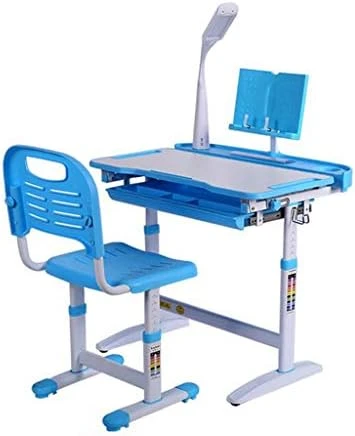 Peacur Kids Desk Study Table, Height Adjustable Student Desk And Chair Set, Children Desk W/Lamp, With Students Writing Desk Tilt Desktop Storage Drawer Bookstand For Boys & Girls (Pink) 5 Peacur Kids Desk Study Table, Height Adjustable Student Desk And Chair Set, Children Desk W/Lamp, With Students Writing Desk Tilt Desktop Storage Drawer Bookstand For Boys & Girls (Pink) - Image 5