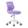 FurnitureR Writing Task Chair For Teens Boys Girls Desk Chair With Backrest For Study Room Bedroom, Home Office (Purple)
