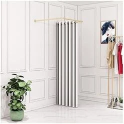 SHIJINHAO Portable Locker Room, Clothing Store Fitting Room Floor-Standing Mobile Shielding Privacy Protection Fitting Room, Cut Off Used For The Mall, Boutiques (Color : White, Size : 80x80cm) 12 SHIJINHAO Portable Locker Room, Clothing Store Fitting Room Floor-Standing Mobile Shielding Privacy Protection Fitting Room, Cut Off Used For The Mall, Boutiques (Color : White, Size : 80x80cm) -Safavieh Furniture 41fCw0RbR1S. AC