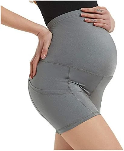 Lift Maternity Women's Fitness Shorts Sports Running Shorts Yoga Pants Hip Pants Yoga Pants Calf Length (Grey, XL) 13 Lift Maternity Women's Fitness Shorts Sports Running Shorts Yoga Pants Hip Pants Yoga Pants Calf Length (Grey, XL) - Image 13