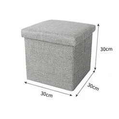 DOUBAO Multipurpose Storage Box Stool Innovative Sofa Stool Storage Footstool For Clothes Shoes Toys Snacks Magazines Home (Color : Black-JoJo's Bizarre Adventure1, Size : 30 * 30 * 30cm)