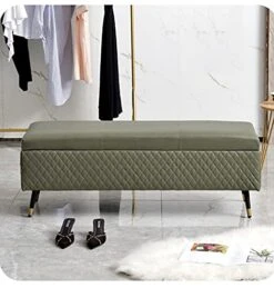 Footstool Sofa Stool Large Capacity Space Comfortable Technology Cloth Shoe Changing Stool At The Door With Metal Legs 60x40x45cm(Color:Green) 8 Footstool Sofa Stool Large Capacity Space Comfortable Technology Cloth Shoe Changing Stool At The Door With Metal Legs 60x40x45cm(Color:Green) -Safavieh Furniture 41fZ0Ge77tL