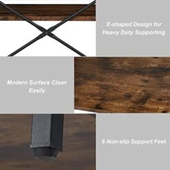 Kinbor Bakers Rack With Power Outlet - Microwave Stand, Coffee Bar, Kitchen Storage Shelves W/Wire Basket, 6 S-Hooks For Spice, Pots And Pans Organizer, Rustic Brown And Black 10 Kinbor Bakers Rack With Power Outlet - Microwave Stand, Coffee Bar, Kitchen Storage Shelves W/Wire Basket, 6 S-Hooks For Spice, Pots And Pans Organizer, Rustic Brown And Black -Safavieh Furniture 41fbwex0U8L