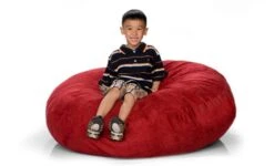 Jaxx Cocoon Jr. Kids Bean Microsuede Bag, 4', Cherry 17 Jaxx Cocoon Jr. Kids Bean Microsuede Bag, 4', Cherry -Safavieh Furniture 41flAQkwldL