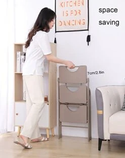 GENERIC 3-Step Steel Ladder Folding Step Ladder With Wide Anti-Slip Pedal Multipurpose Step Ladder Flower Stand Shelf Organizer For Household Kitchen Office 330lbs Load Capacity (Color : Bruin) -Safavieh Furniture 41fr8rEMfxL